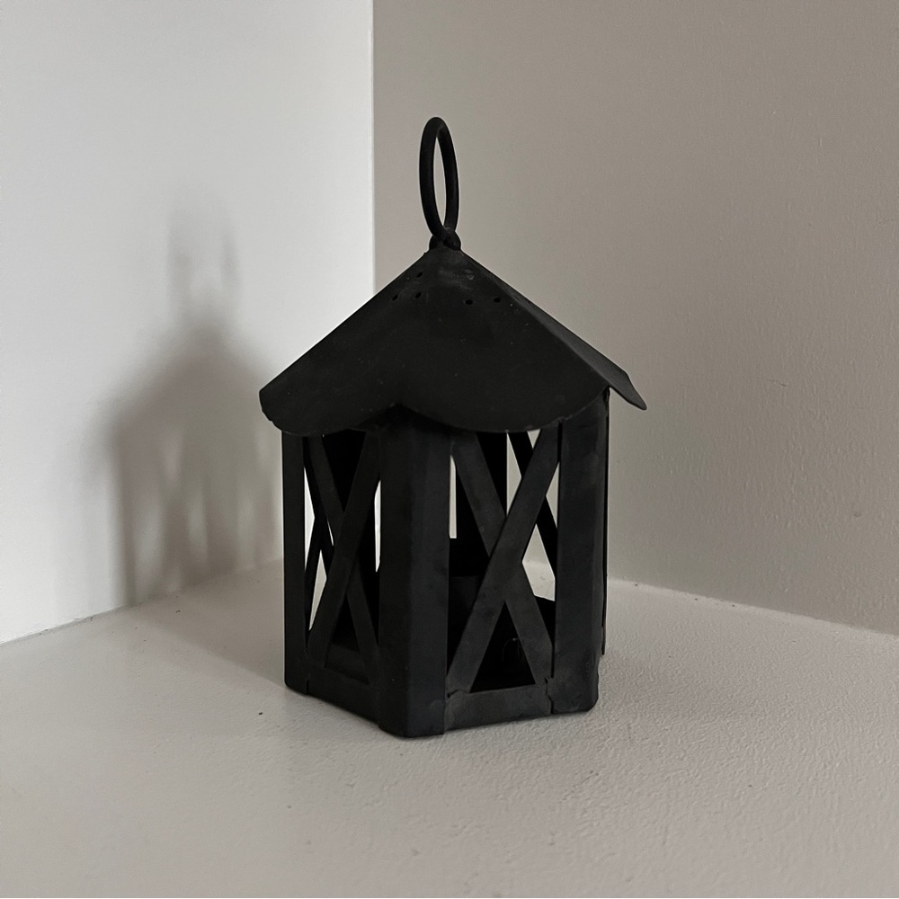 Small Black Metal Lantern